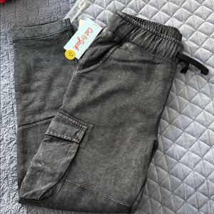 NWT unisex Cat & Jack Charcoal Joggers for Kids